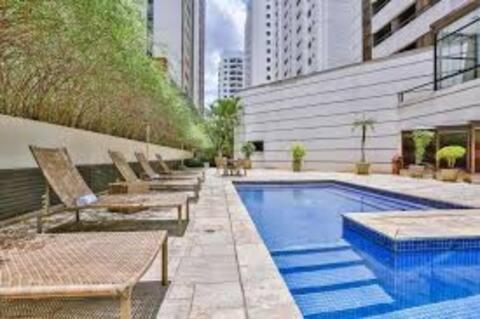 Apart Com Sacada E Piscina Sao Paulo Bagian luar foto