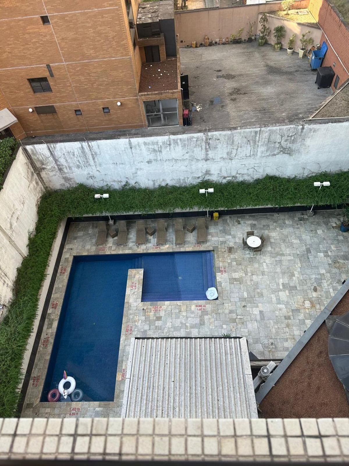 Apart Com Sacada E Piscina Sao Paulo Bagian luar foto